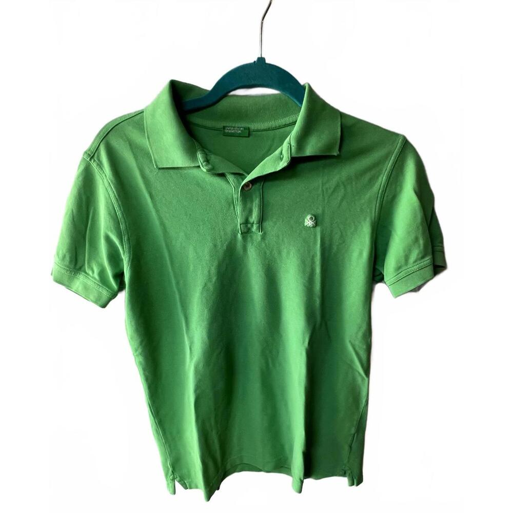 United Color of Benetton, Youth Green Polo Shirt, Size 3XL
